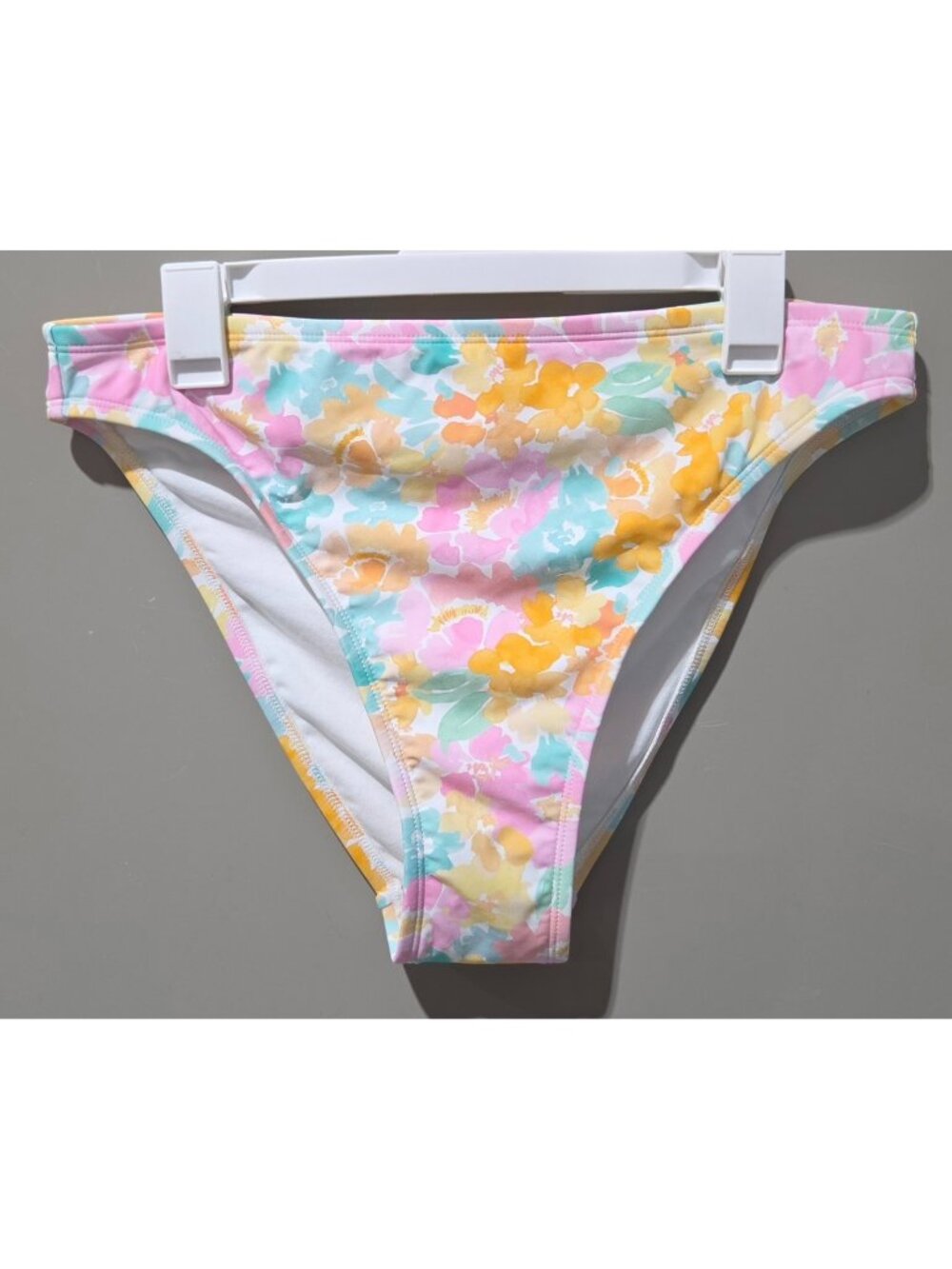 Wild Fable Multi Light Floral Print Mid Rise Bikini Swim Bottom -- Plus 0X 14/16